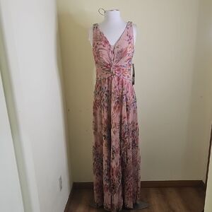 R&M Richards Multicolor Floral Maxi Dress